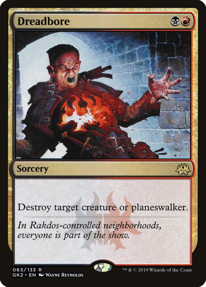 Dreadbore [Ravnica Allegiance Guild Kit] MTG Single Magic: The Gathering | Red Claw Gaming
