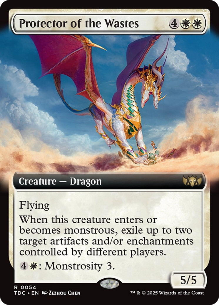 Protector of the Wastes (Extended Art) [Tarkir: Dragonstorm Commander] MTG Single Magic: The Gathering | Red Claw Gaming