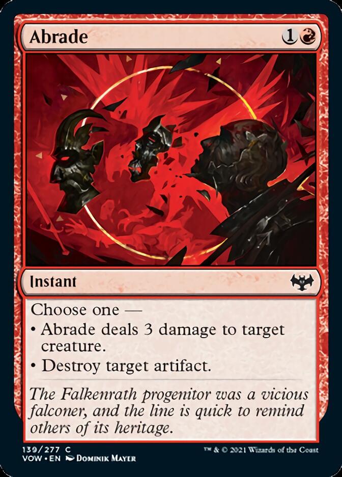 Abrade [Innistrad: Crimson Vow] MTG Single Magic: The Gathering | Red Claw Gaming