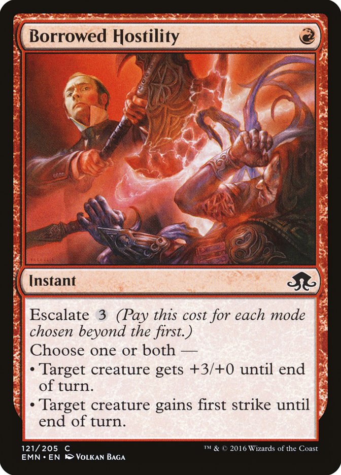 Borrowed Hostility [Eldritch Moon] MTG Single Magic: The Gathering | Red Claw Gaming
