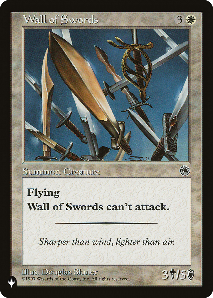 Wall of Swords [The List] MTG Single Magic: The Gathering | Red Claw Gaming