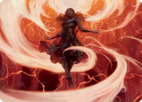 Crackle with Power Art Card [Strixhaven: School of Mages Art Series] MTG Single Magic: The Gathering | Red Claw Gaming