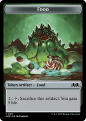 Mouse // Food (0011) Double-Sided Token [Wilds of Eldraine Tokens] MTG Single Magic: The Gathering | Red Claw Gaming