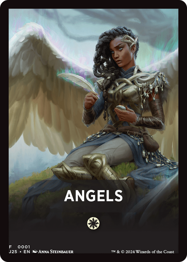 Angels Theme Card [Foundations Jumpstart Front Cards] MTG Single Magic: The Gathering | Red Claw Gaming