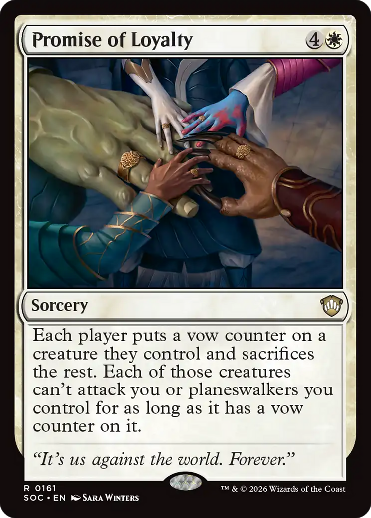 Promise of Loyalty [Secrets of Strixhaven Commander] MTG Single Magic: The Gathering | Red Claw Gaming