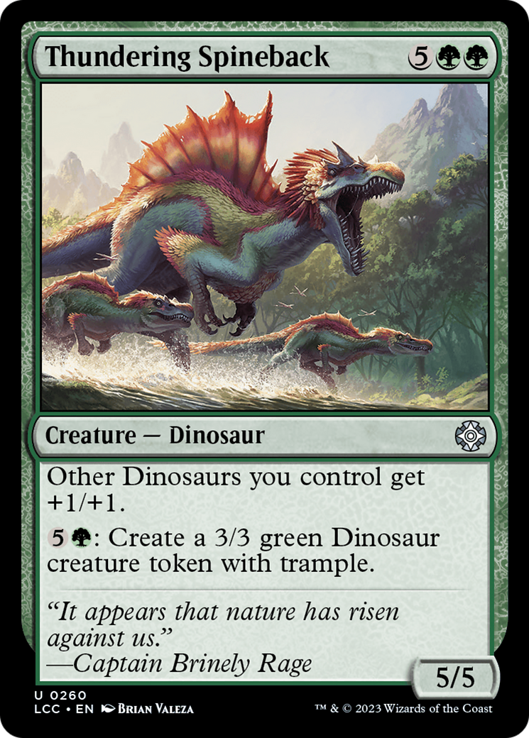 Thundering Spineback [The Lost Caverns of Ixalan Commander] MTG Single Magic: The Gathering | Red Claw Gaming