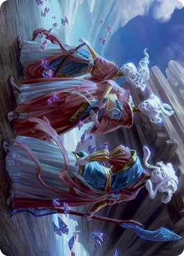 Guardians of Oboro Art Card [Kamigawa: Neon Dynasty Art Series] MTG Single Magic: The Gathering | Red Claw Gaming