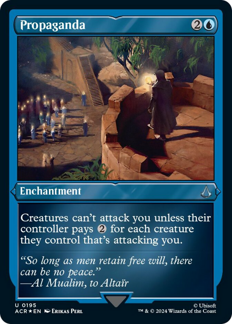 Propaganda (Foil Etched) [Assassin's Creed] MTG Single Magic: The Gathering | Red Claw Gaming