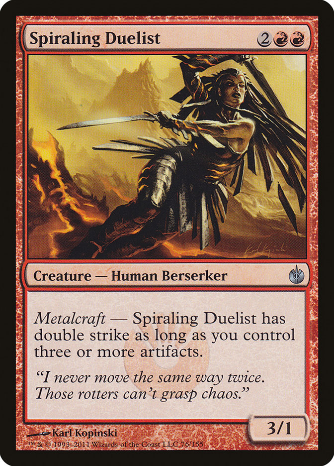 Spiraling Duelist [Mirrodin Besieged] MTG Single Magic: The Gathering | Red Claw Gaming