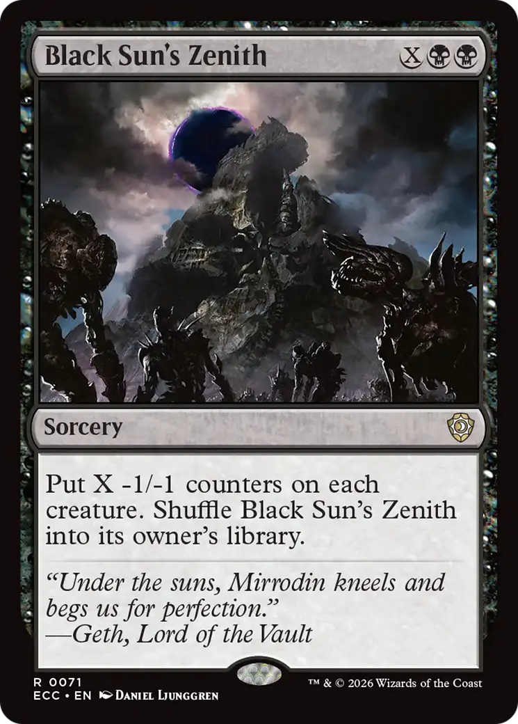 Black Sun's Zenith [Lorwyn Eclipsed Commander] MTG Single Magic: The Gathering | Red Claw Gaming
