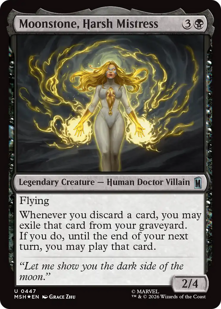 Moonstone, Harsh Mistress (Surge Foil) [Marvel Super Heroes] | Red Claw Gaming