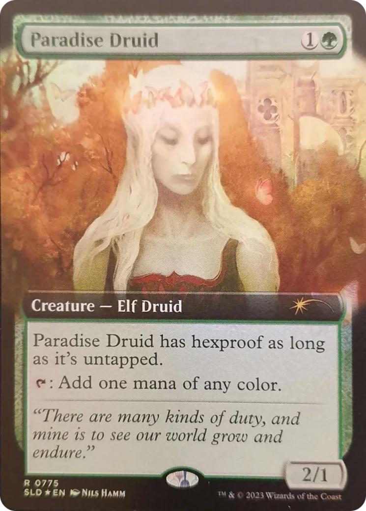 Paradise Druid (Extended Art) [Secret Lair Drop Series] MTG Single Magic: The Gathering | Red Claw Gaming