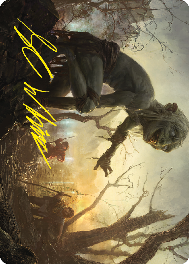 Smeagol, Helpful Guide Art Card (Gold-Stamped Signature) [The Lord of the Rings: Tales of Middle-earth Art Series] MTG Single Magic: The Gathering | Red Claw Gaming