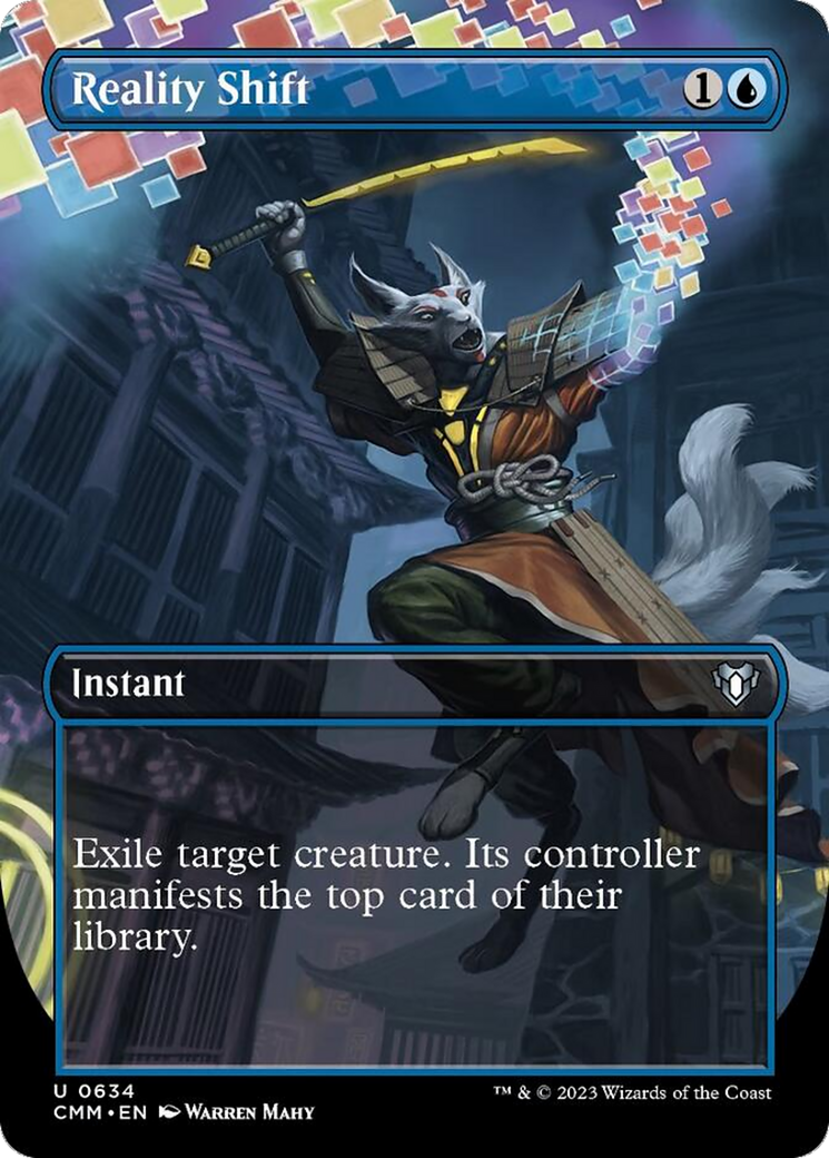 Reality Shift (Borderless Alternate Art) [Commander Masters] MTG Single Magic: The Gathering | Red Claw Gaming