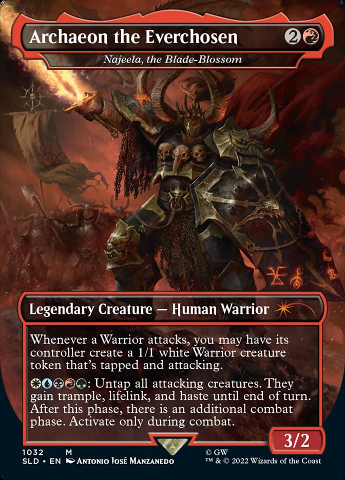 Archaeon the Everchosen - Najeela, the Blade-Blossom (Borderless) [Secret Lair Drop Series] MTG Single Magic: The Gathering | Red Claw Gaming