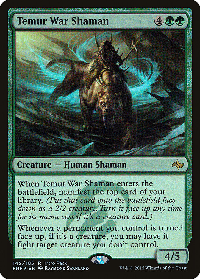 Temur War Shaman (Intro Pack) [Fate Reforged Promos] MTG Single Magic: The Gathering | Red Claw Gaming