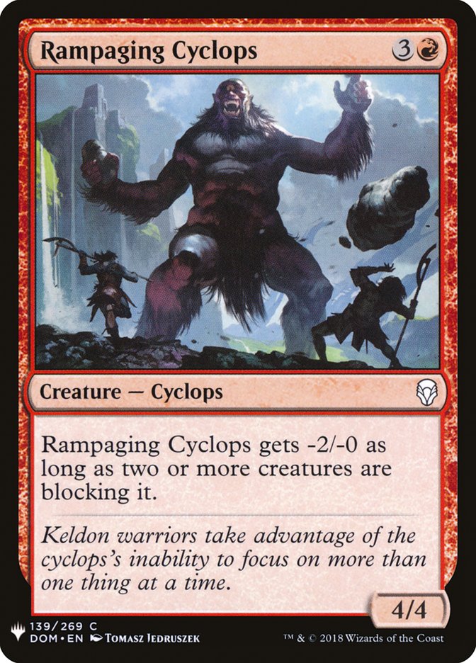 Rampaging Cyclops [Mystery Booster] MTG Single Magic: The Gathering | Red Claw Gaming