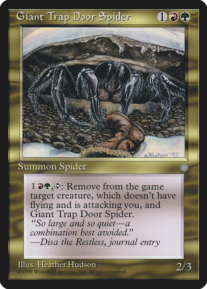 Giant Trap Door Spider [Ice Age] MTG Single Magic: The Gathering | Red Claw Gaming