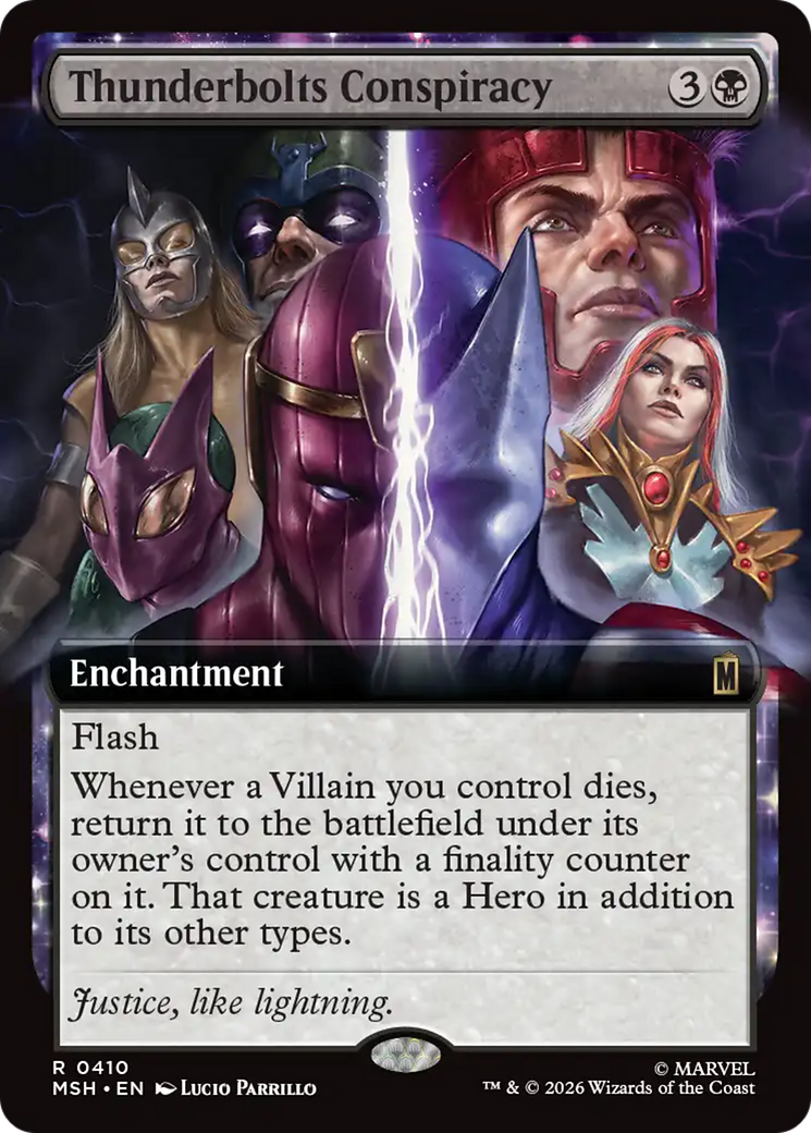 Thunderbolts Conspiracy (Extended Art) [Marvel Super Heroes] MTG Single Magic: The Gathering | Red Claw Gaming