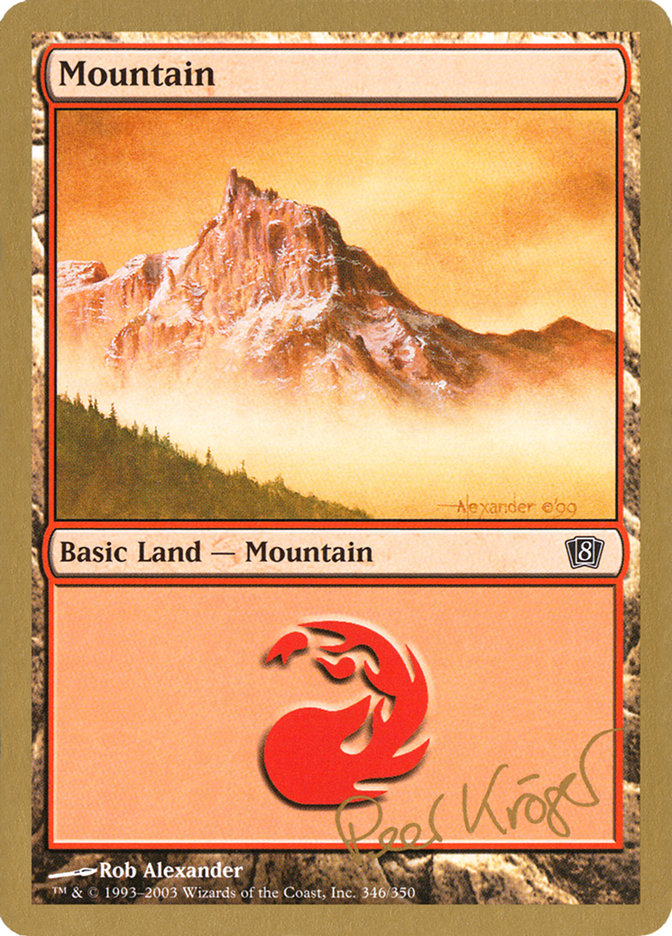 Mountain (pk346) (Peer Kroger) [World Championship Decks 2003] MTG Single Magic: The Gathering    | Red Claw Gaming