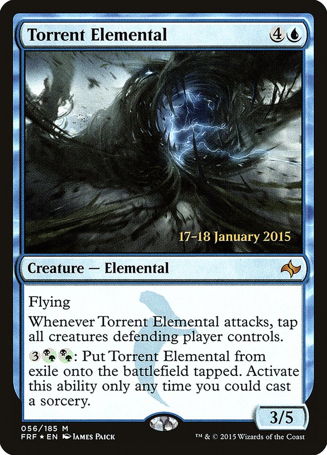 Torrent Elemental [Fate Reforged Prerelease Promos] MTG Single Magic: The Gathering | Red Claw Gaming
