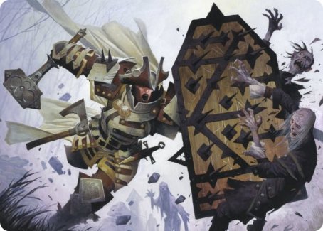 Estwald Shieldbasher Art Card [Innistrad: Crimson Vow Art Series] MTG Single Magic: The Gathering | Red Claw Gaming
