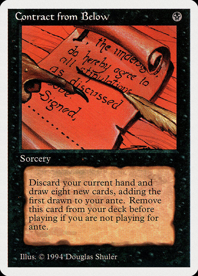 Contract from Below [Summer Magic / Edgar] MTG Single Magic: The Gathering | Red Claw Gaming
