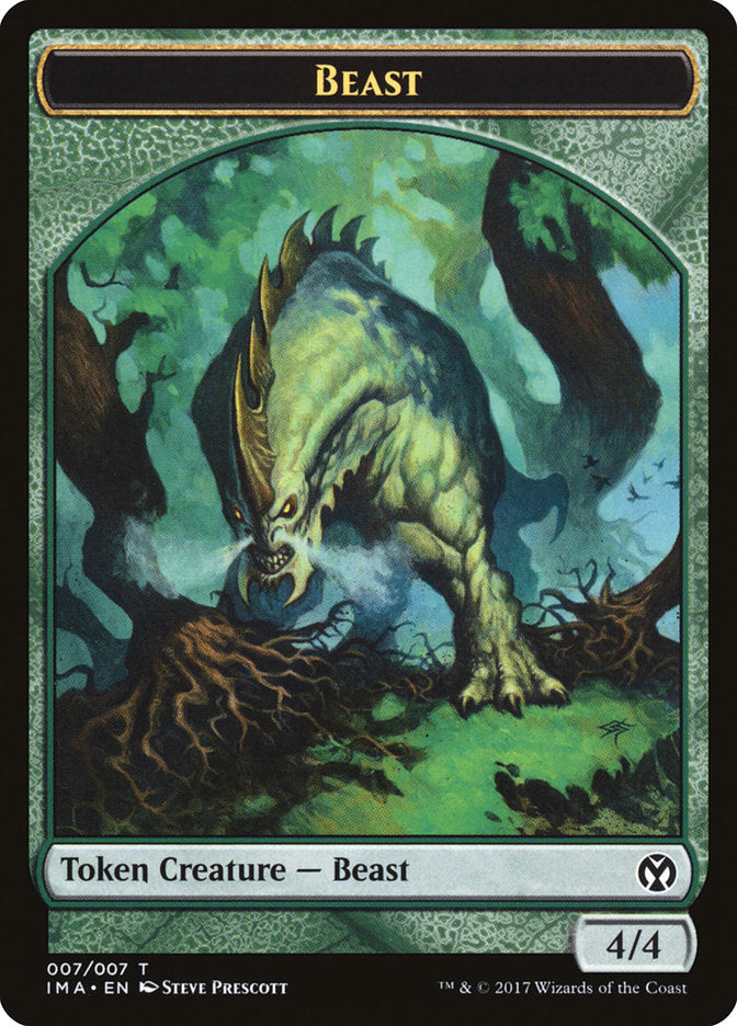 Beast Token [Iconic Masters Tokens] MTG Single Magic: The Gathering | Red Claw Gaming