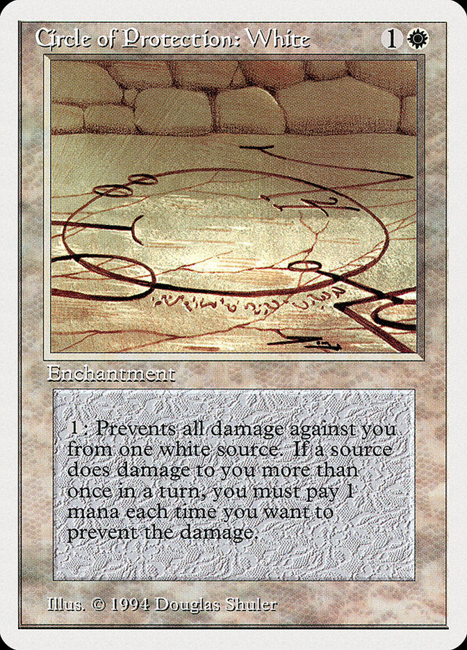 Circle of Protection: White [Summer Magic / Edgar] MTG Single Magic: The Gathering | Red Claw Gaming