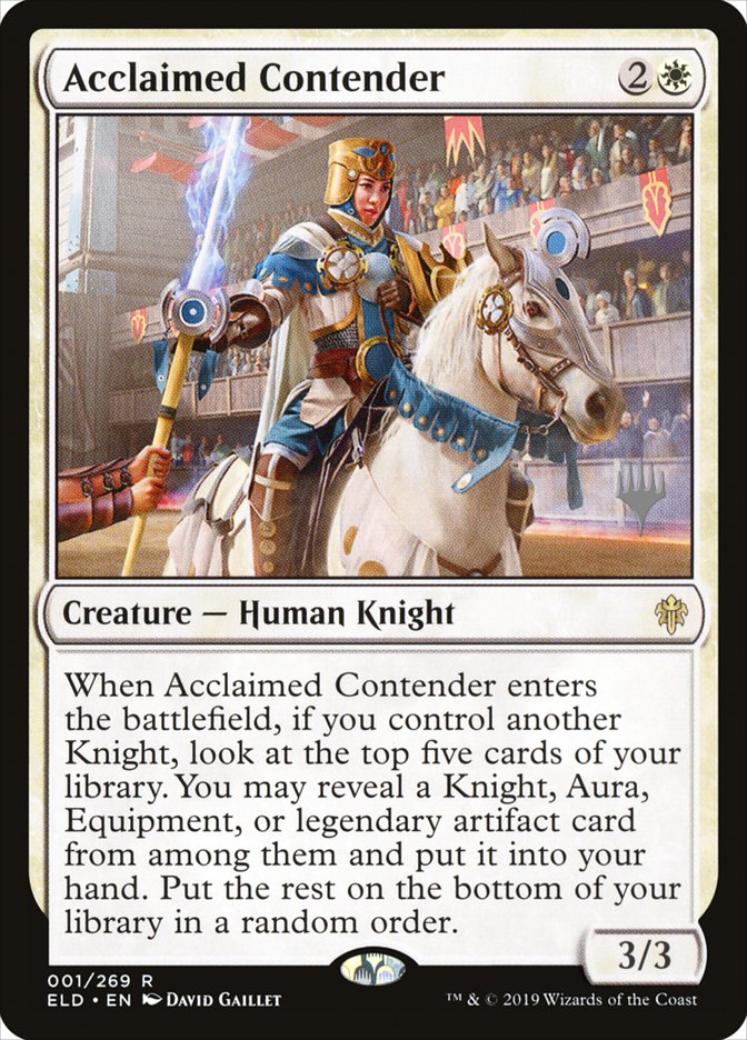 Acclaimed Contender (Promo Pack) [Throne of Eldraine Promos] MTG Single Magic: The Gathering | Red Claw Gaming