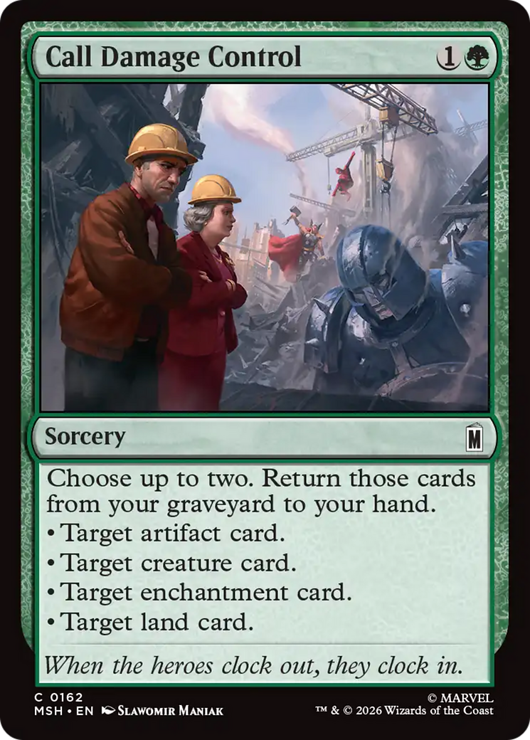 Call Damage Control [Marvel Super Heroes] MTG Single Magic: The Gathering | Red Claw Gaming