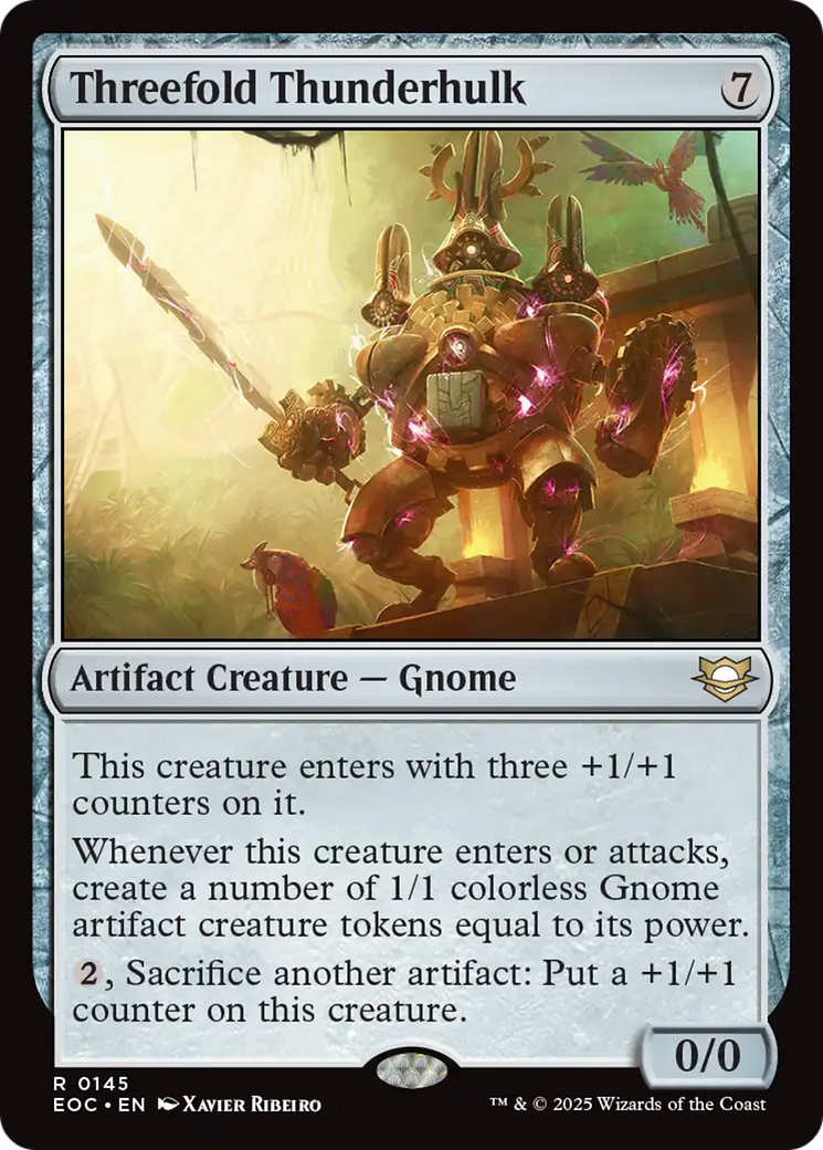 Threefold Thunderhulk [Edge of Eternities Commander] MTG Single Magic: The Gathering | Red Claw Gaming