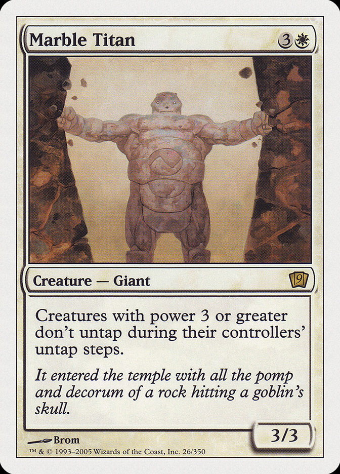 Marble Titan [Ninth Edition] MTG Single Magic: The Gathering | Red Claw Gaming