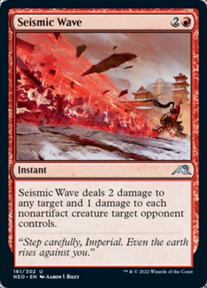 Seismic Wave [Kamigawa: Neon Dynasty] MTG Single Magic: The Gathering    | Red Claw Gaming