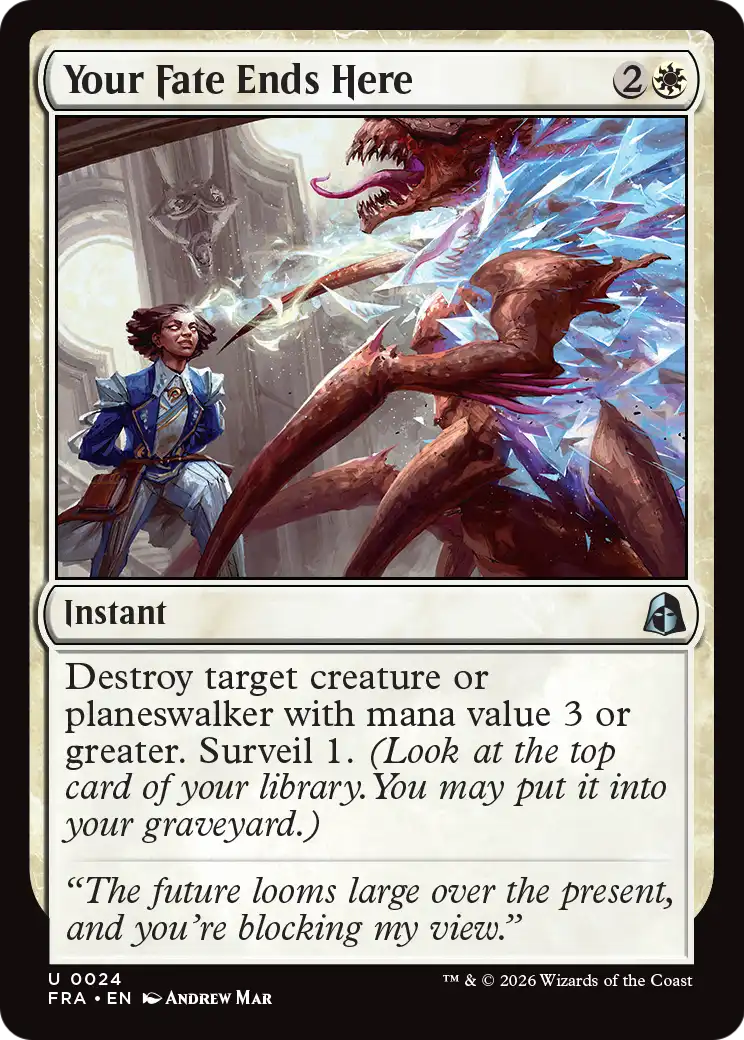 Your Fate Ends Here [Reality Fracture] MTG Single Magic: The Gathering | Red Claw Gaming