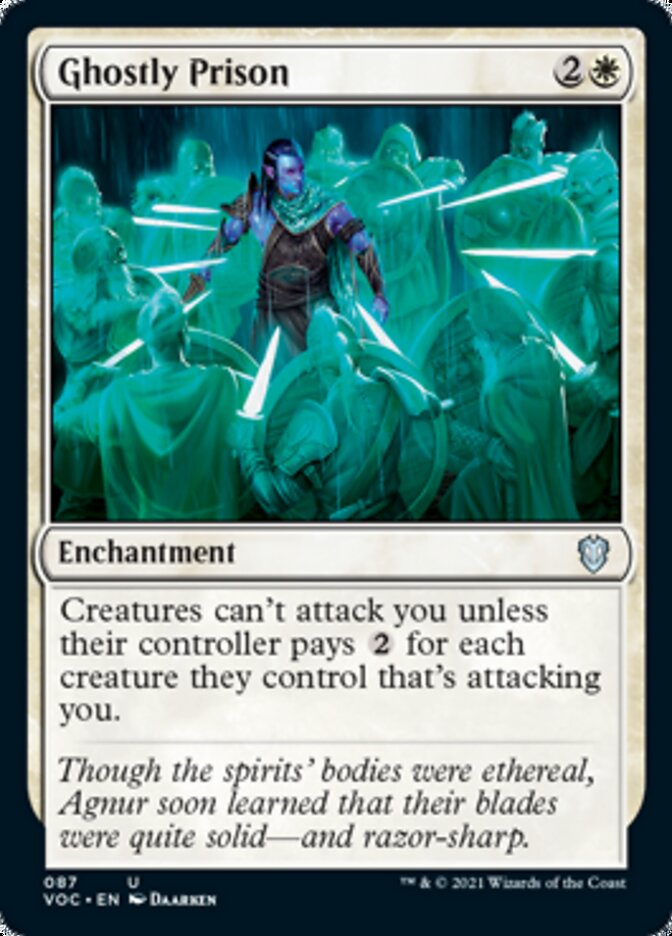 Ghostly Prison [Innistrad: Crimson Vow Commander] MTG Single Magic: The Gathering | Red Claw Gaming