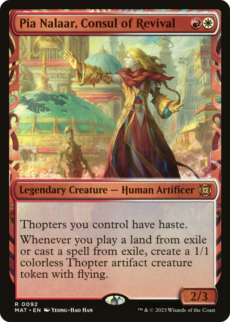 Pia Nalaar, Consul of Revival (Showcase) [March of the Machine: The Aftermath] MTG Single Magic: The Gathering | Red Claw Gaming