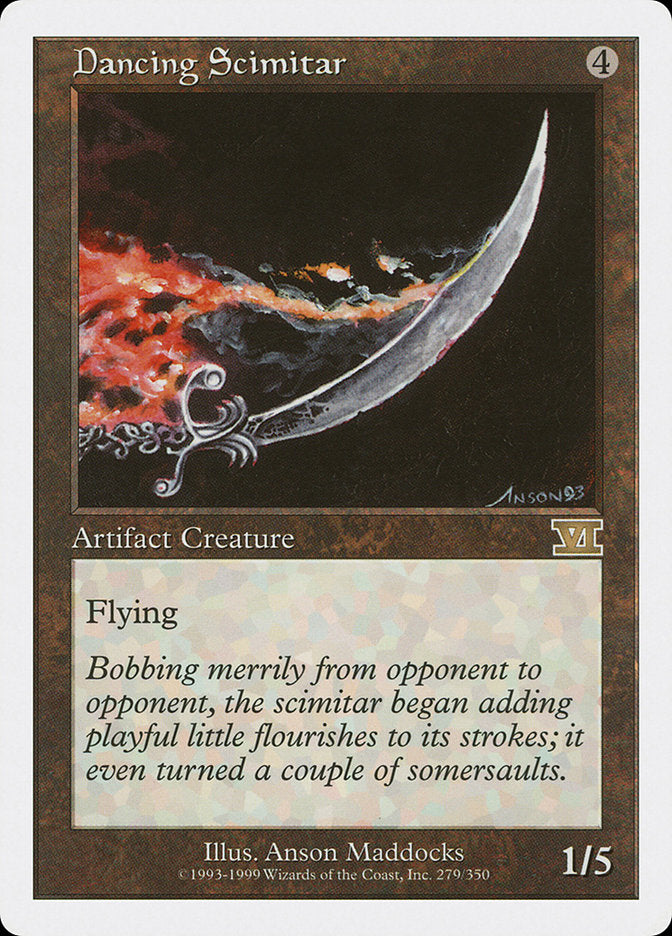 Dancing Scimitar [Classic Sixth Edition] MTG Single Magic: The Gathering | Red Claw Gaming