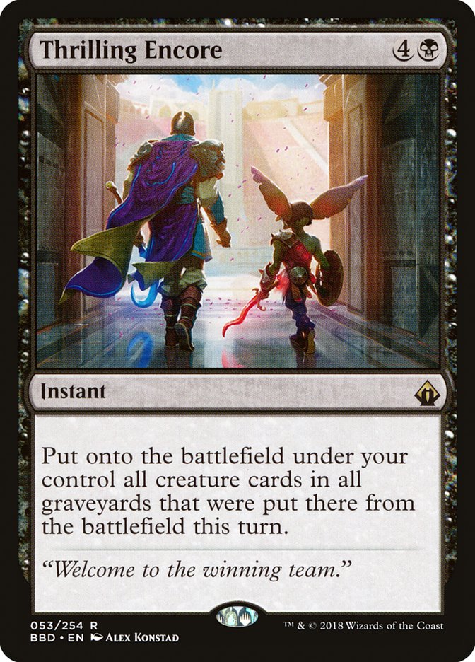 Thrilling Encore [Battlebond] MTG Single Magic: The Gathering | Red Claw Gaming