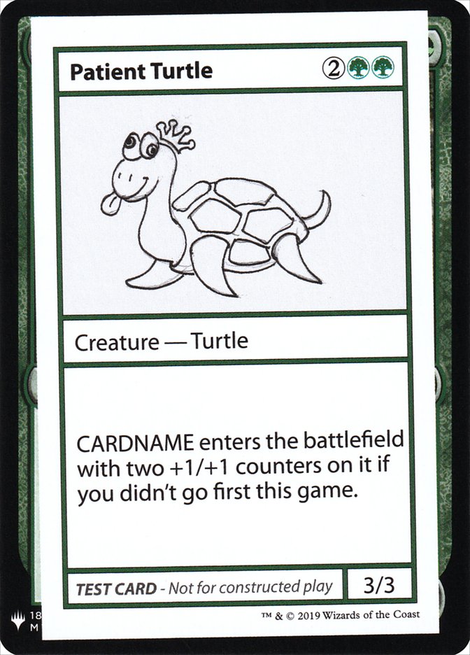 Patient Turtle [Mystery Booster Playtest Cards] MTG Single Magic: The Gathering | Red Claw Gaming