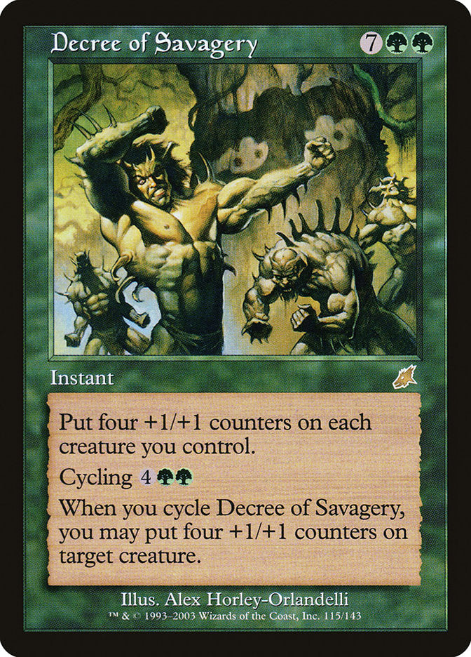 Decree of Savagery [Scourge] MTG Single Magic: The Gathering | Red Claw Gaming