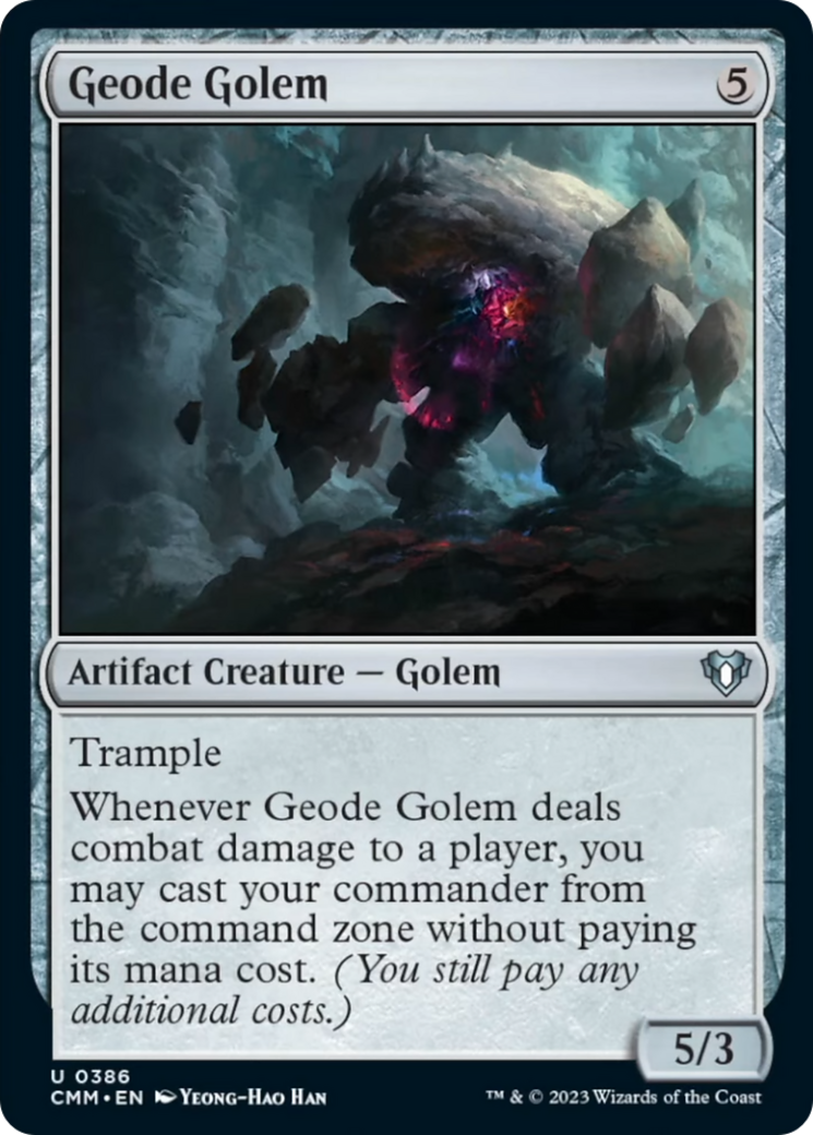 Geode Golem [Commander Masters] MTG Single Magic: The Gathering | Red Claw Gaming