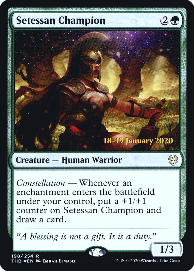 Setessan Champion [Theros Beyond Death Prerelease Promos] MTG Single Magic: The Gathering | Red Claw Gaming