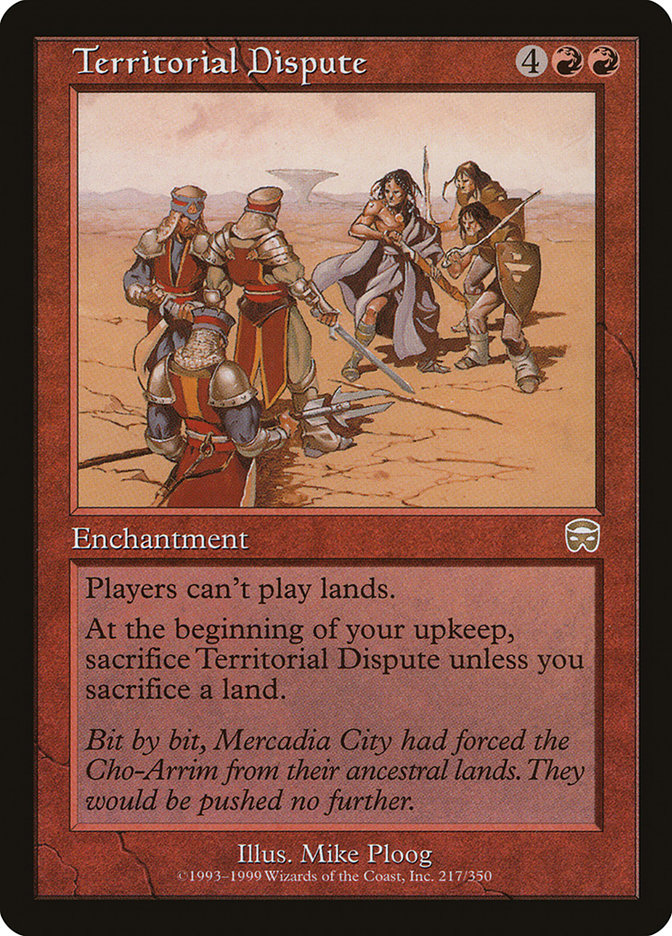 Territorial Dispute [Mercadian Masques] MTG Single Magic: The Gathering | Red Claw Gaming