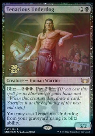 Tenacious Underdog [Streets of New Capenna Prerelease Promos] MTG Single Magic: The Gathering | Red Claw Gaming
