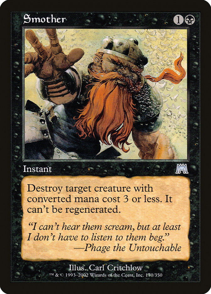 Smother [Onslaught] MTG Single Magic: The Gathering | Red Claw Gaming