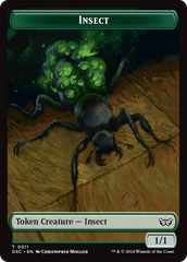 Insect (0011) // Shapeshifter Double-Sided Token [Duskmourn: House of Horror Commander Tokens] MTG Single Magic: The Gathering | Red Claw Gaming