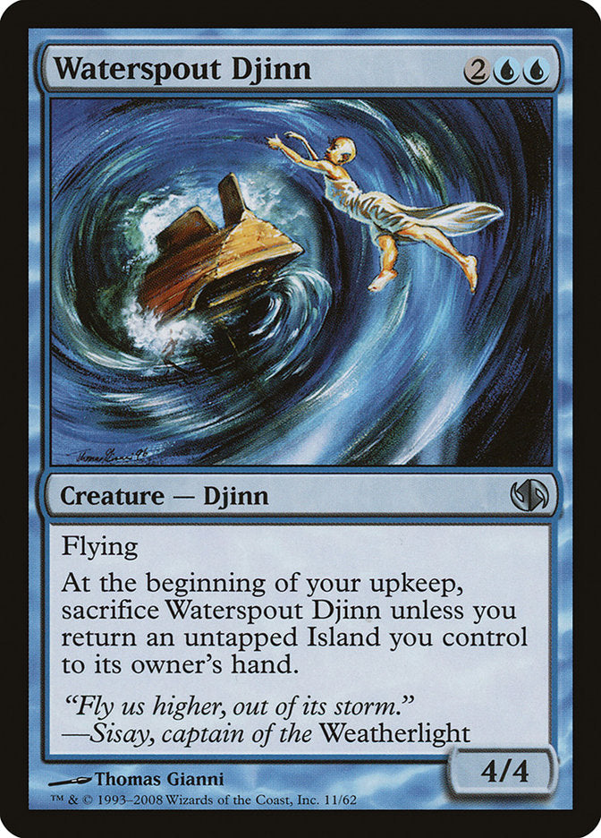 Waterspout Djinn [Duel Decks: Jace vs. Chandra] MTG Single Magic: The Gathering | Red Claw Gaming