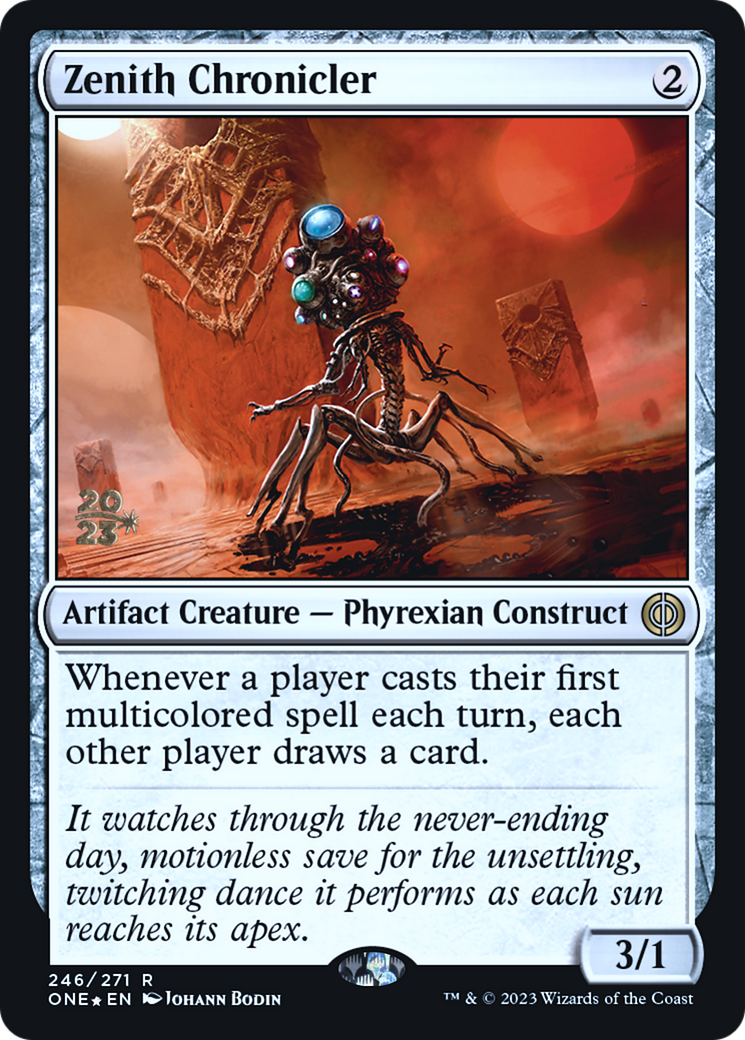 Zenith Chronicler [Phyrexia: All Will Be One Prerelease Promos] MTG Single Magic: The Gathering | Red Claw Gaming