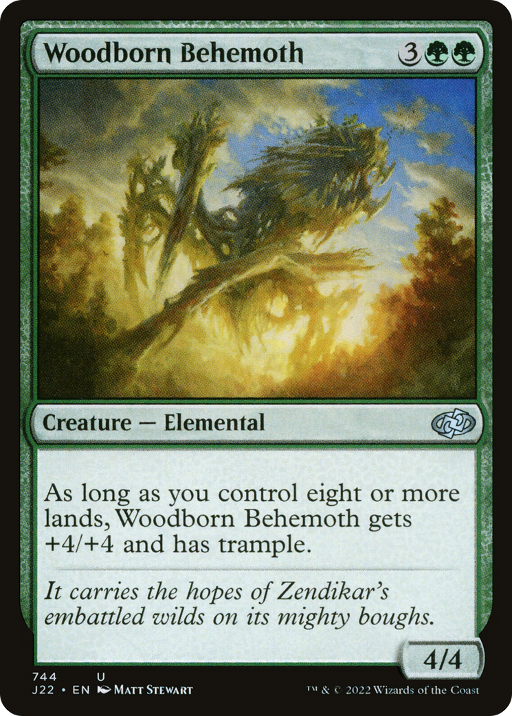 Woodborn Behemoth [Jumpstart 2022] MTG Single Magic: The Gathering | Red Claw Gaming